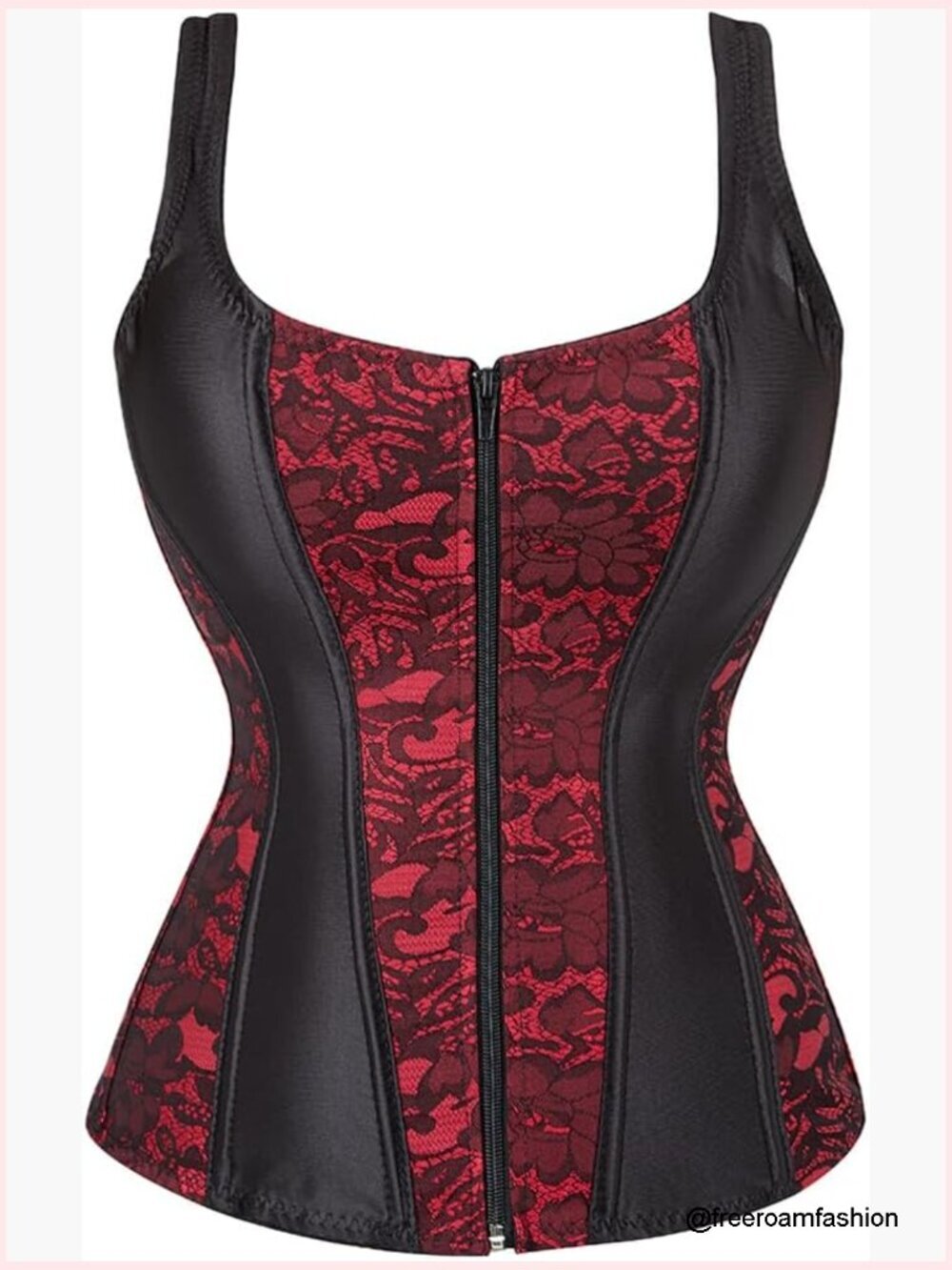 Retro Shapewear Corset with Straps - Waist Cincher Bustier Top